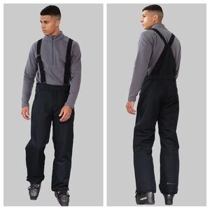 Obermeyer Axiom FZ Suspender Overalls Ski Snow Bibs in Black